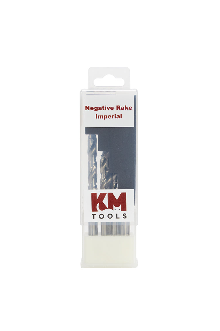 KM Tools Negative Rake Brad Point Drill Bit Set